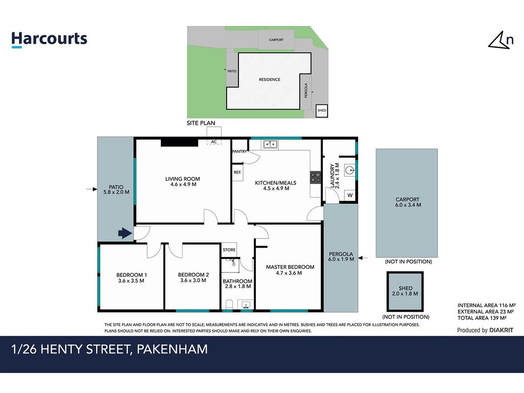 1/26 Henty Street, Pakenham VIC 3810 floorplan