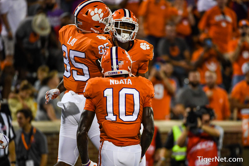 Clemson Football Photo of Frank Ladson and Jaelyn Lay