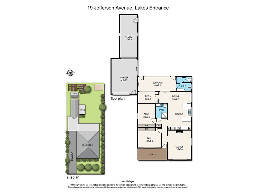 19 Jefferson Avenue, Lakes Entrance VIC 3909 floorplan