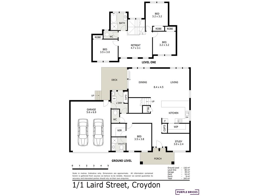 1 Laird Street, Croydon VIC 3136 floorplan
