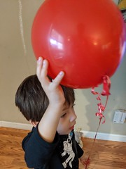 September 8: Holding the balloon