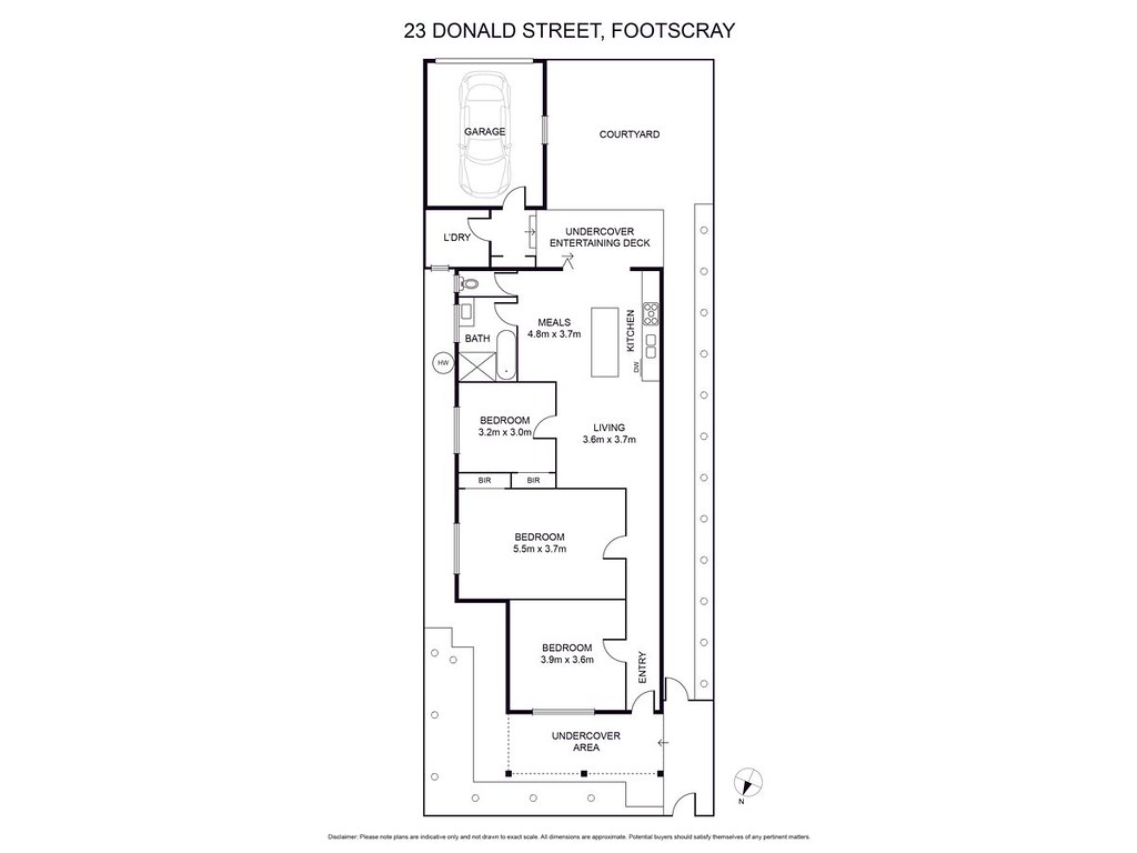 23 Donald Street, Footscray VIC 3011 floorplan
