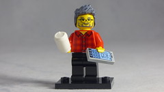 Brick Yourself Custom Lego Figure - Guy with Take-Out Coffee & Phone
