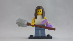 Brick Yourself Custom Lego Figure - Cleaning Lady