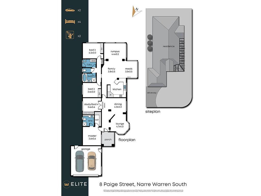8 Paige Street, Narre Warren South VIC 3805 floorplan