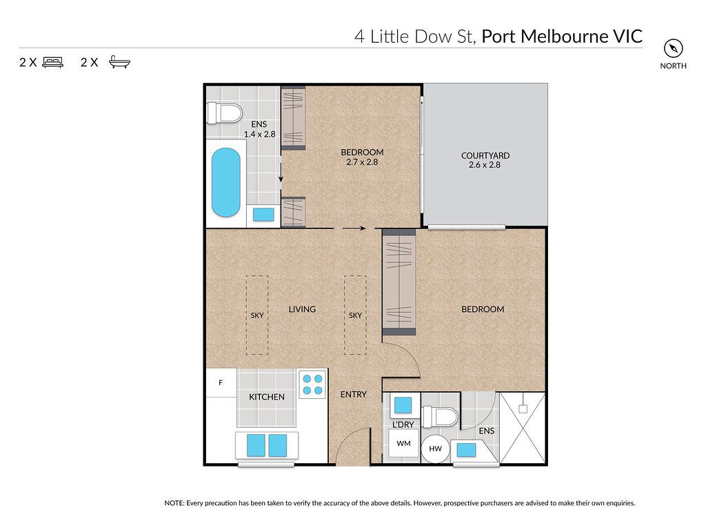 4 Little Dow Street, Port Melbourne VIC 3207 floorplan