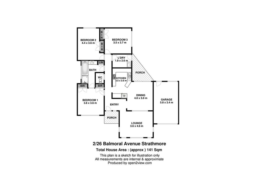 2/26 Balmoral Avenue, Strathmore VIC 3041 floorplan