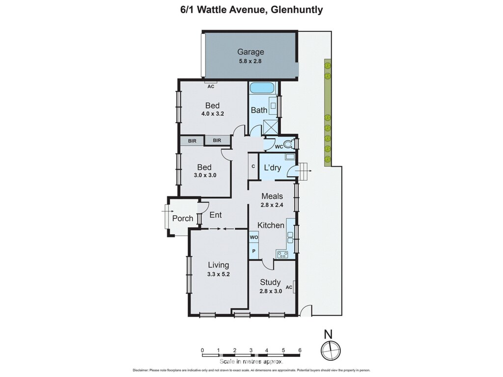 6/1 Wattle Avenue, Glen Huntly VIC 3163 floorplan