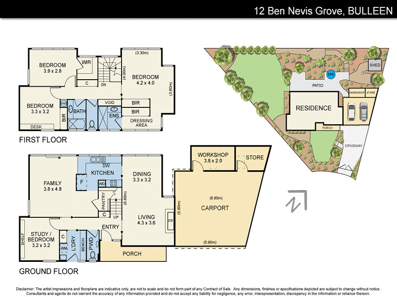 12 Ben Nevis Grove, Bulleen VIC 3105 floorplan