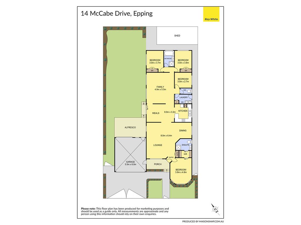 14 McCabe Drive, Epping VIC 3076 floorplan