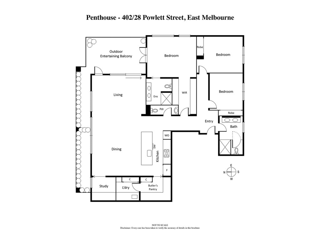Penthouse/28 Powlett Street, East Melbourne VIC 3002 floorplan
