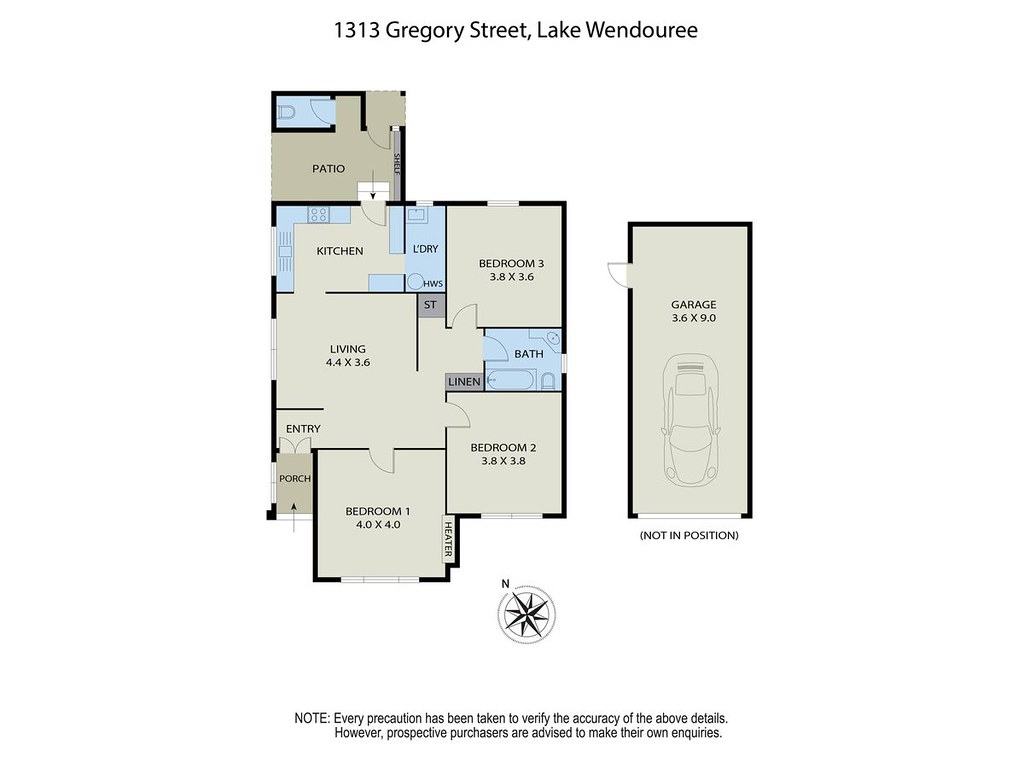 1313 Gregory Street, Lake Wendouree VIC 3350 floorplan