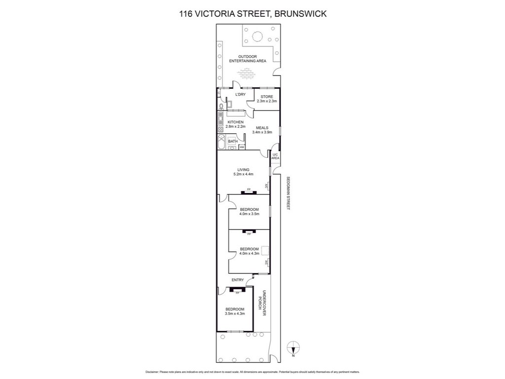 116 Victoria Street, Brunswick East VIC 3057 floorplan