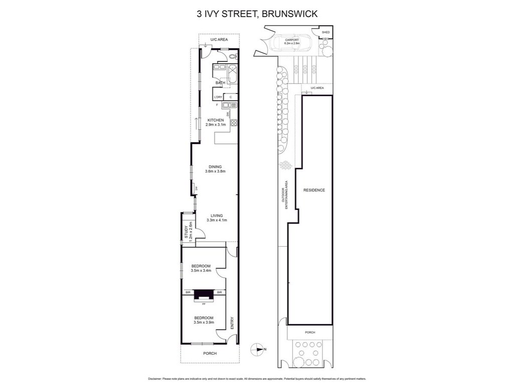 3 Ivy Street, Brunswick VIC 3056 floorplan