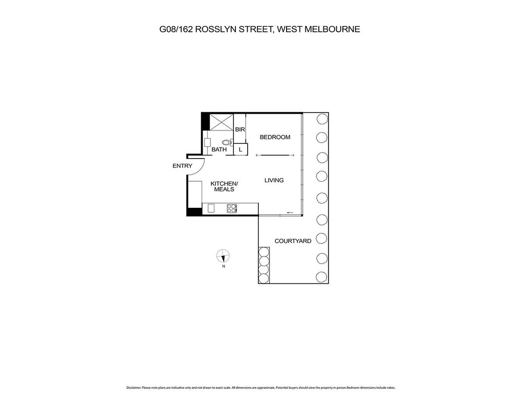 G08/162 Rosslyn Street, West Melbourne VIC 3003 floorplan