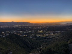 Salt Lake City at dusk
