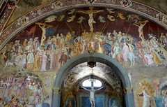 Andrea di Bonaiuto, Crucifixion and Descent of Christ to Limbo, 1365-68l; Spanish Chapel, Santa Maria Novella, Florence