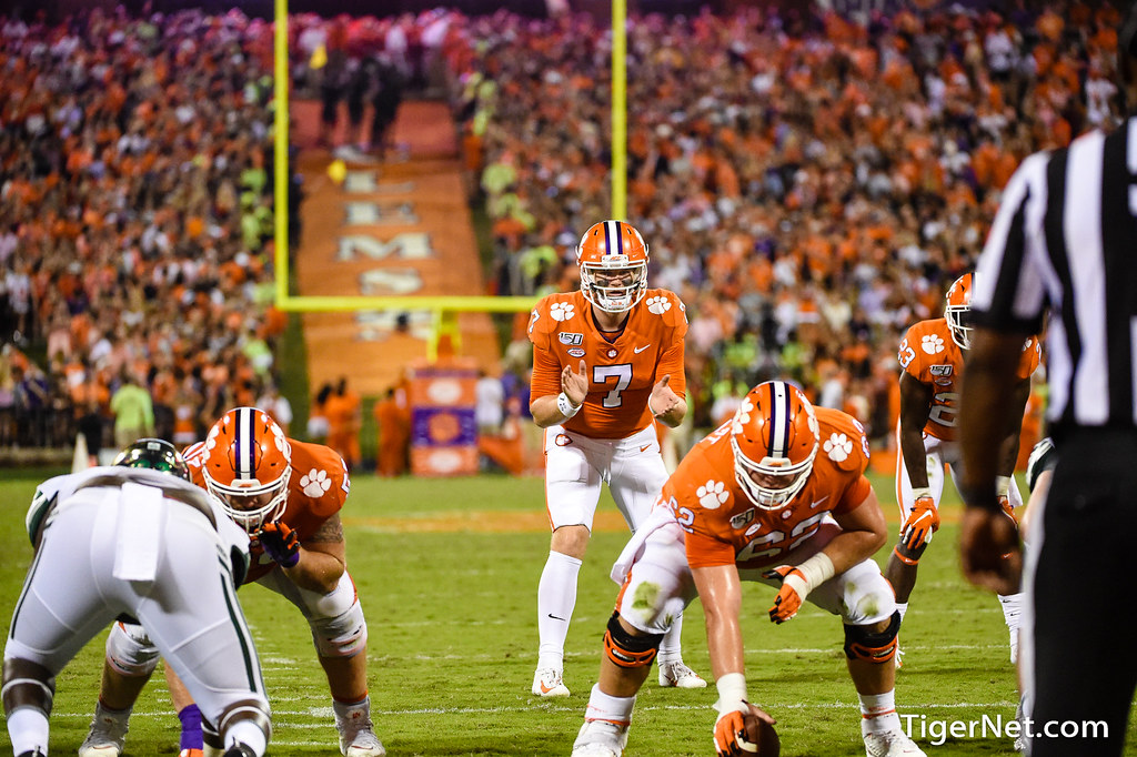 Clemson Football Photo of Chase Brice and charlotte