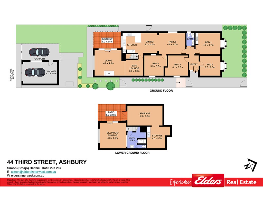 44 Third Street, Ashbury NSW 2193 floorplan