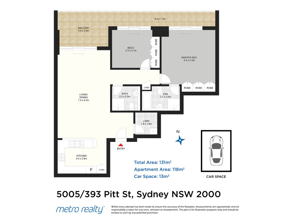 5005/393 Pitt Street, Sydney NSW 2000 floorplan