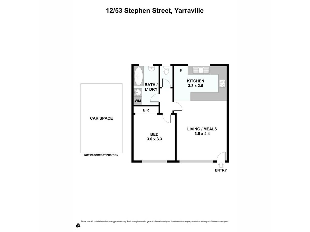 12/53 Stephen Street, Yarraville VIC 3013 floorplan