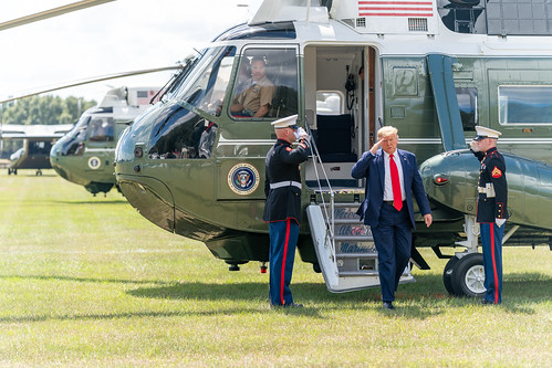President Trump Arrives at The Villages, by The White House, on Flickr