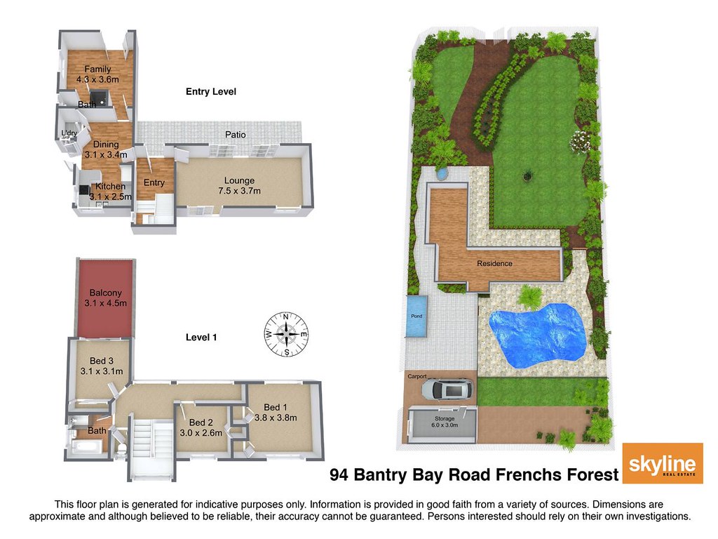 94 Bantry Bay Road, Frenchs Forest NSW 2086 floorplan