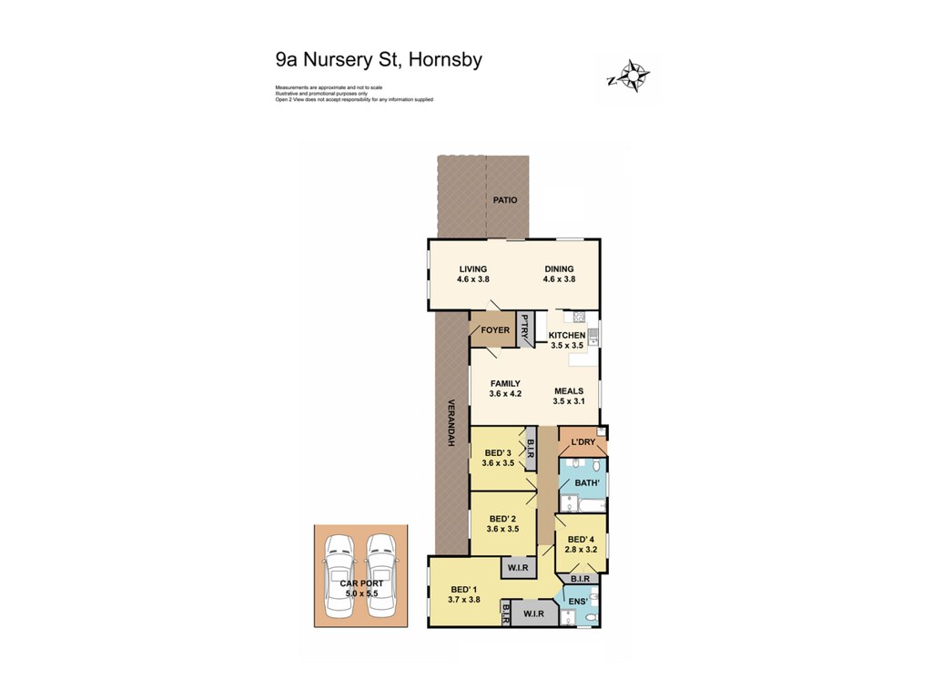 9A Nursery Street, Hornsby NSW 2077 floorplan
