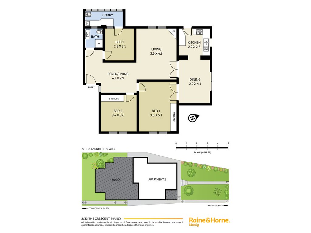 2/33 The Crescent, Manly NSW 2095 floorplan