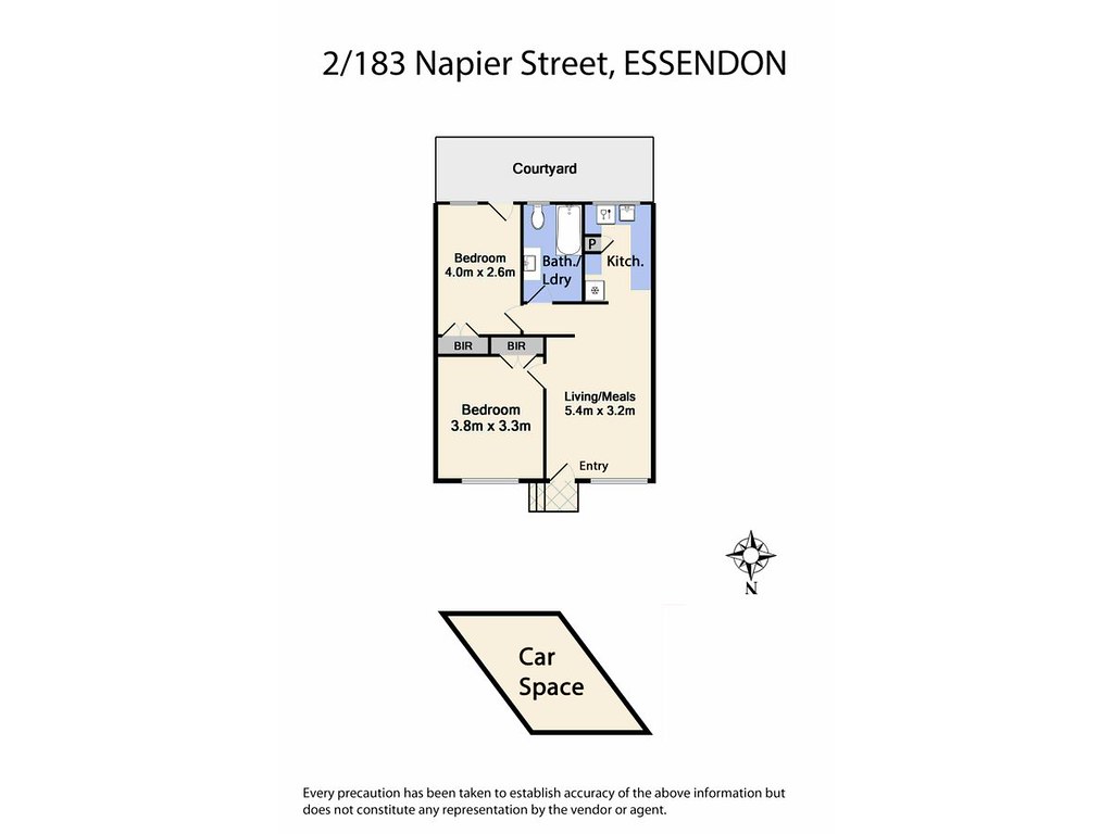 2/183 Napier Street, Essendon VIC 3040 floorplan