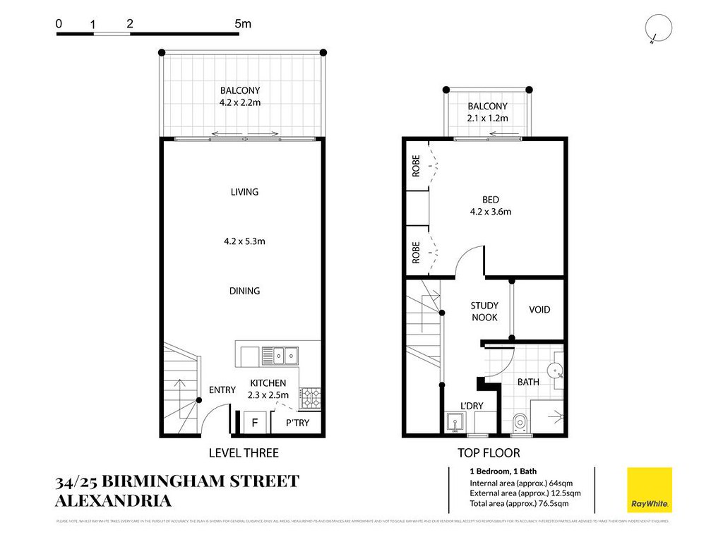 34/25 Birmingham Street, Alexandria NSW 2015 floorplan