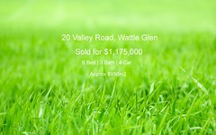 20 Valley Road, Wattle Glen Vic