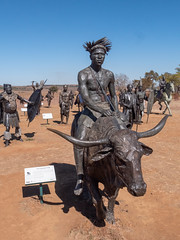 'Long March to Freedom' - Chief Kgosi Kgamanyane Pilane (1820-1871) Bronze Statue