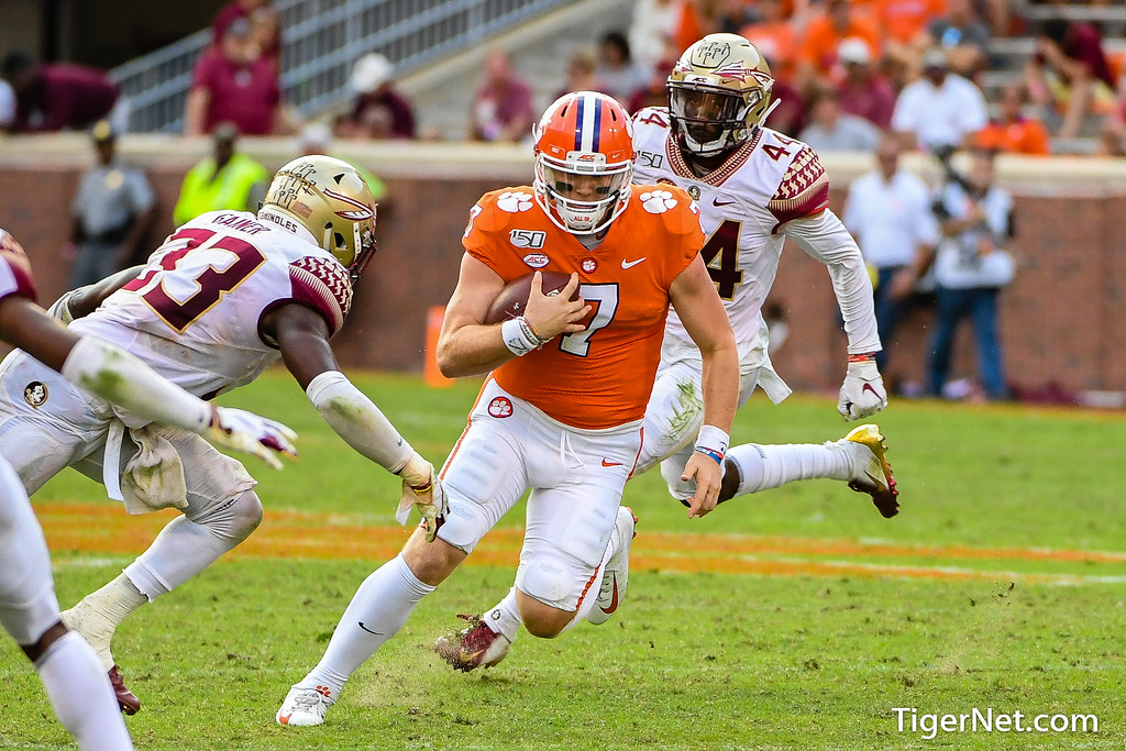Clemson Football Photo of Chase Brice and Florida State