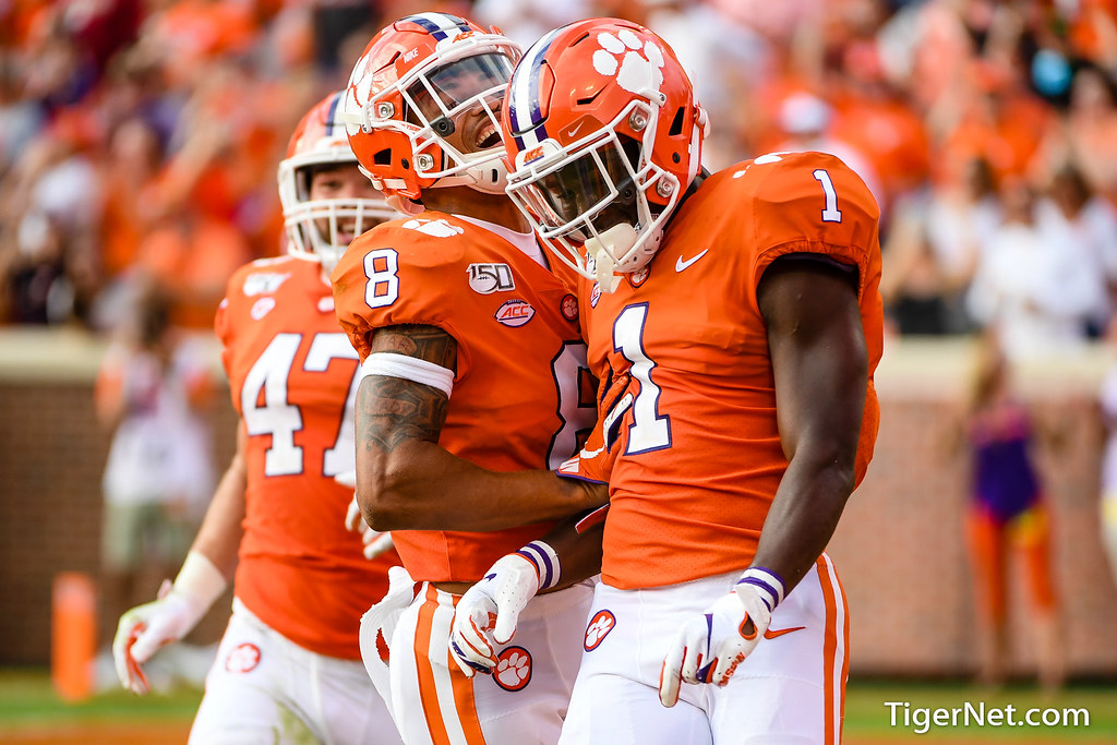 Clemson Football Photo of AJ Terrell and Derion Kendrick and Florida State