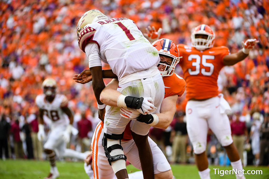 Clemson Football Photo of Jake Venables and Florida State