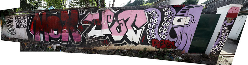 Sct de Guia Street graffiti panorama<br/>© <a href="https://flickr.com/people/37837114@N00" target="_blank" rel="nofollow">37837114@N00</a> (<a href="https://flickr.com/photo.gne?id=48902490572" target="_blank" rel="nofollow">Flickr</a>)