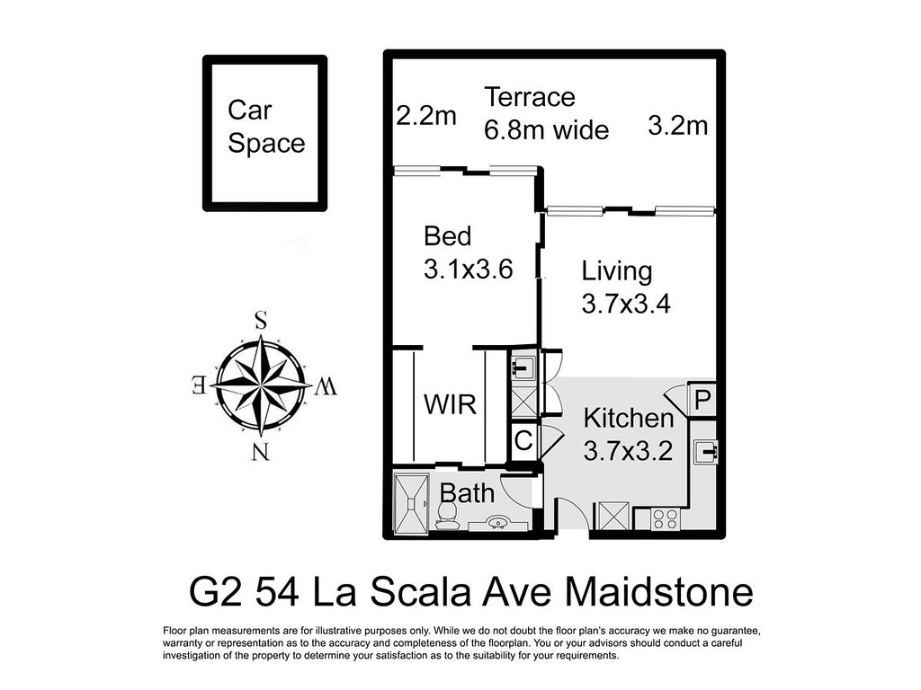 G2/54 La Scala Avenue, Maribyrnong VIC 3032 floorplan