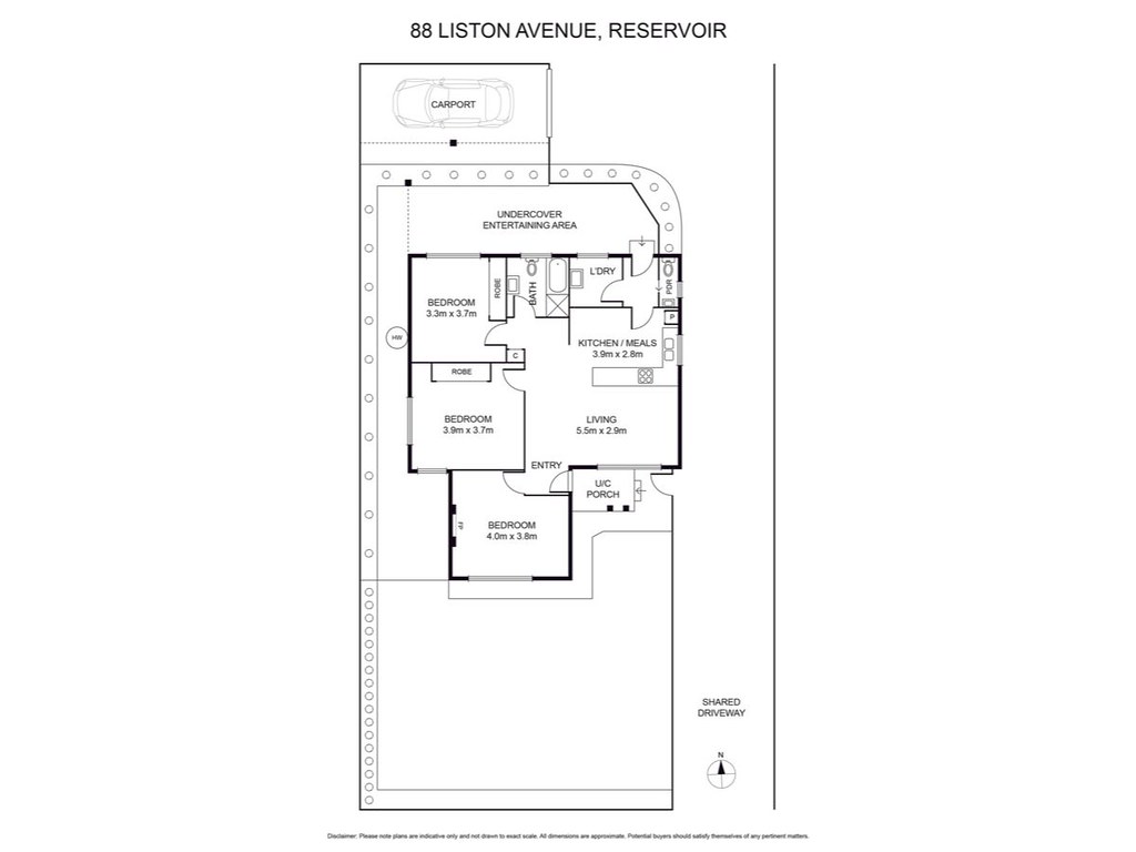 88 Liston Avenue, Reservoir VIC 3073 floorplan