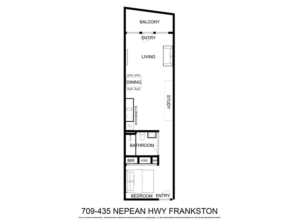 709/435 Nepean Highway, Frankston VIC 3199 floorplan
