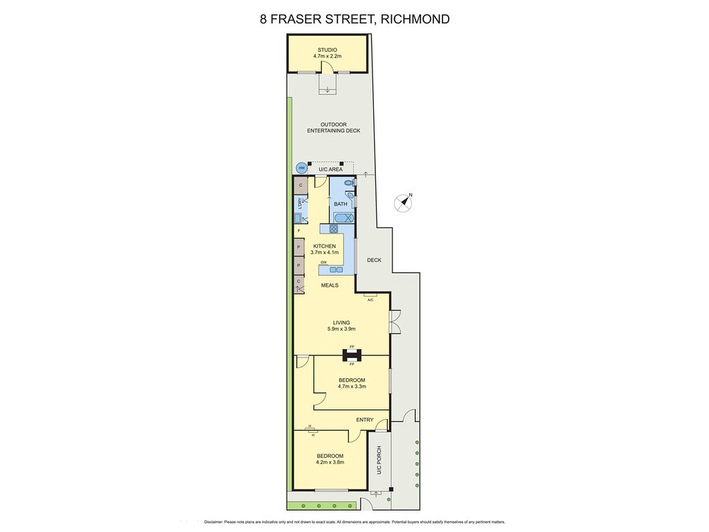 8 Fraser Street, Richmond VIC 3121 floorplan