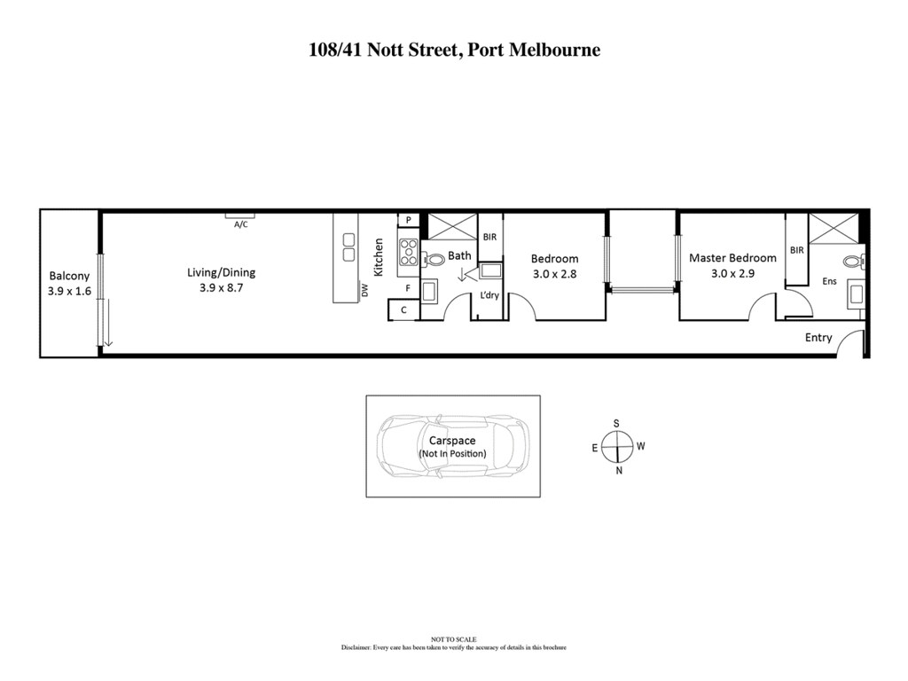108/41 Nott Street, Port Melbourne VIC 3207 floorplan