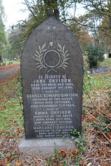 Jane and George Davison and their daughters Emma and Margaret - Linthorpe Cemetery