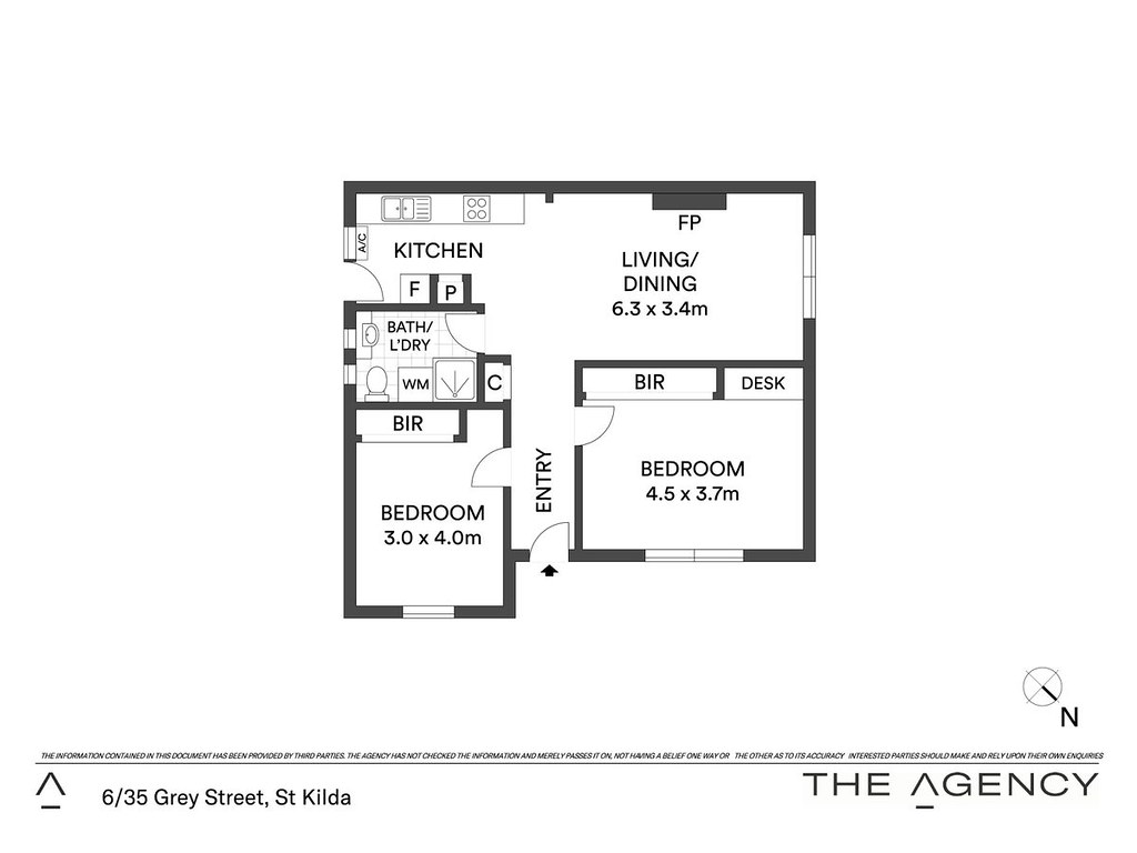 6/35 Grey Street, St Kilda VIC 3182 floorplan