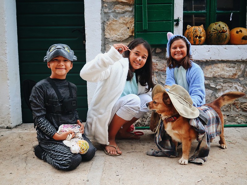 Halloween in Zastrazisce, Hvar, Croatia.