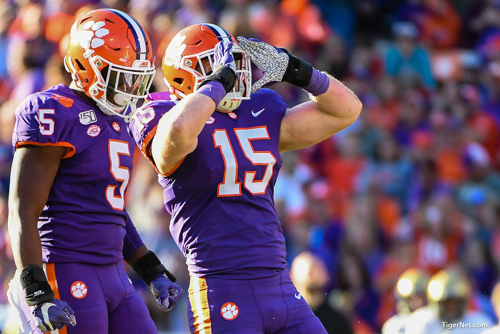 Clemson Football Photo of Jake Venables and wofford