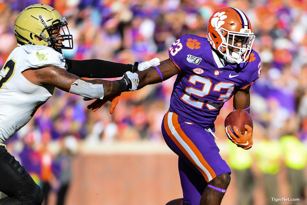 Clemson Football Photo of Lyn-J Dixon and wofford