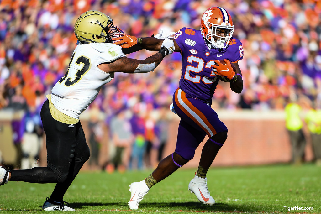 Clemson Football Photo of Lyn-J Dixon and wofford
