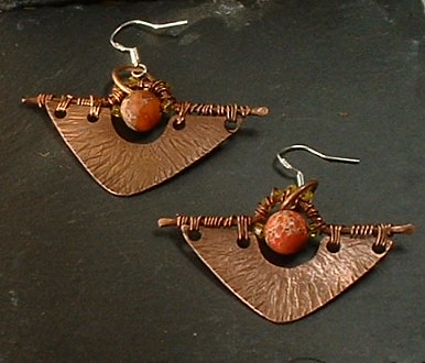 Sunrise Copper Jasper Earrings