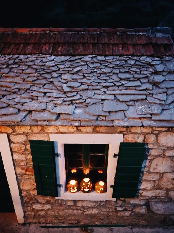 Halloween in Zastrazisce, Hvar, Croatia.